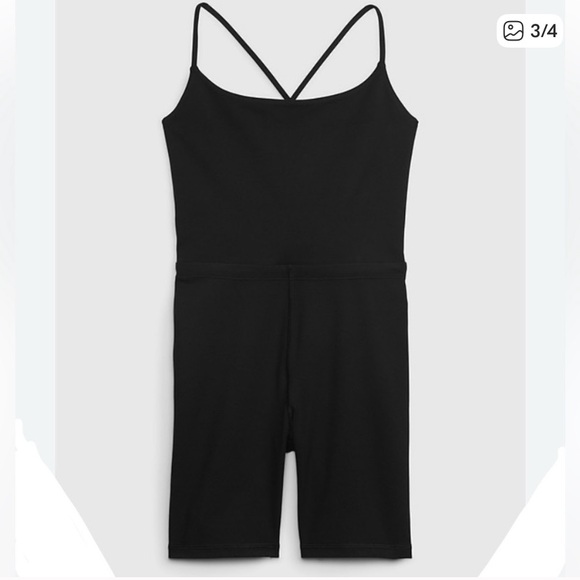 GAP Black Spaghetti Strap Romper - Picture 3 of 6